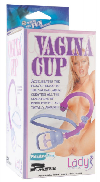 Помпа для клитора Vagina Cup с рычажком для откачки воздуха