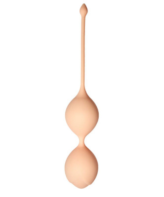 Вагинальные шарики Кегеля со смещенным центом тяжести Delta, цвет: телесный