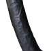 Фаллическая насадка Black Bent 3, цвет: черный - 18 см