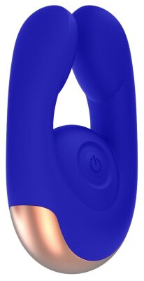 Клиторальный стимулятор Fancy - 9,8 см, цвет: синий