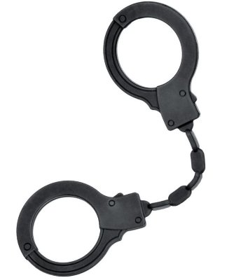 Силиконовые наручники A-Toys без ключа, цвет: черный