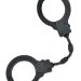 Силиконовые наручники A-Toys без ключа, цвет: черный