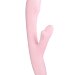 Вибромассажер MERYL со стимулятором клитора - 22,5 см, цвет: розовый