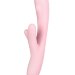 Вибромассажер MERYL со стимулятором клитора - 22,5 см, цвет: розовый