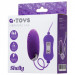 Виброяйцо с пультом управления A-Toys Shelly, работающее от USB, цвет: фиолетовый