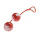 Вагинальные шарики Duoballs со смещенным центром тяжести, цвет: красно-белый