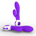 Вибромассажер для точки G с клиторальным стимулятором, 18 см, цвет: фиолетовый