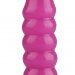 Анальный рельефный стимулятор - 22 см, цвет: розовый