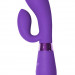 Вибратор Indeep Gina с клиторальным отростком, цвет: фиолетовый