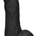 Фаллоимитатор-гигант с присоской-плагом The Really Big Dick - 30,5 см, цвет: черный