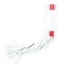 Плеть средней длины с ручкой - 44 см, цвет: бело-красный