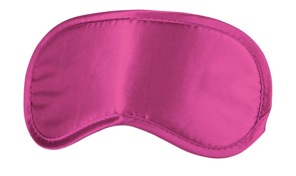 Плотная маска для сна и любовных игр, цвет: розовый