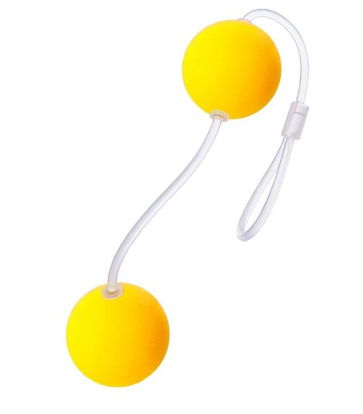 Вагинальные шарики, цвет: желтый