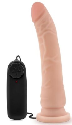 Вибратор 8.5 Inch Vibrating Realistic Cock With Suction Cup - 21,6 см, цвет: телесный