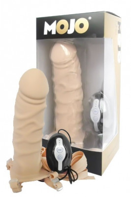 Поясной полый вибратор Mojo Throttle - 18 см