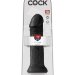 Фаллоимитатор на присоске 11 Cocks - 28 см, цвет: черный