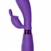 Вибратор Indeep Yonce с клиторальным зайчиком, цвет: фиолетовый