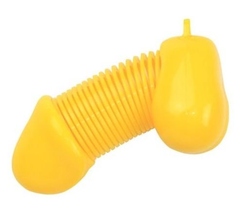 Брелок для ключей в форме пениса, цвет: желтый