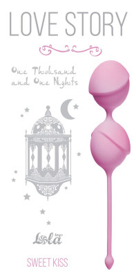 Вагинальные шарики One Thousand and One Nights, цвет: розовый