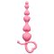 Анальная цепочка Begginers Beads, цвет: розовый - 18 см
