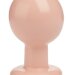 Круглая телесная анальная пробка ROUND LARGE