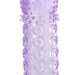 Насадка гелевая с точками, шипами и наплывами, цвет: фиолетовый - 13,5 см