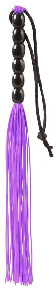 Мини-плеть Rubber Mini Whip, цвет: фиолетовый - 22 см