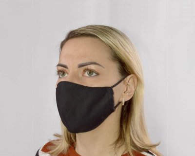 Женская гигиеническая маска, цвет: черный