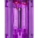 Хай-тек вибратор High-Tech fantasy с бусинами и отростком - 27,2 см, цвет: фиолетовый