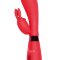 Вибратор Indeep Yonce с клиторальным зайчиком, цвет: красный