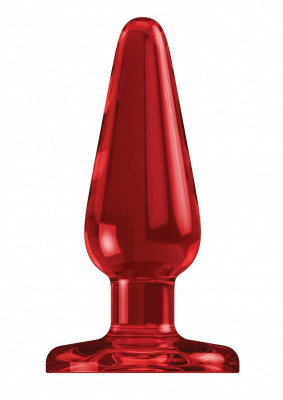 Анальная пробка Butt Plug Basic 3 Inch, цвет: красный - 7,6 см