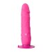 Вибратор-реалистик Purrfect Silicone One Touch на присоске, цвет: розовый - 20,5 см