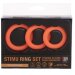 Набор из 3 эрекционных колец Neon Stimu Ring Set, цвет: оранжевый