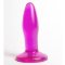 Фиолетовая анальная пробка с широким основанием - 10 см