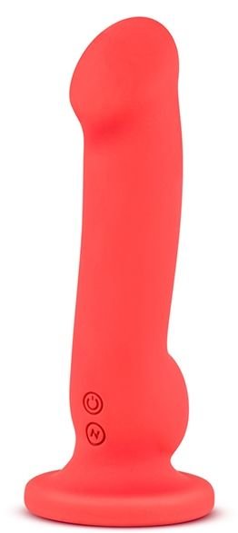 Перезаряжаемый вибратор VIBE 03 - 18,5 см, цвет: красный