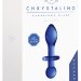 Синяя анальная пробка Chrystalino Rocker - 11,8 см.