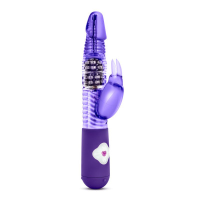 Вибратор Luxe Rabbit 2, цвет: фиолетовый - 26 см
