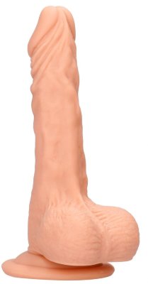 Фаллоимитатор Realistic Dildo With Balls - 25 см, цвет: телесный