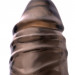 Фаллическая насадка с подхватом и закрытой головкой, цвет: дымчатый - 16,2 см