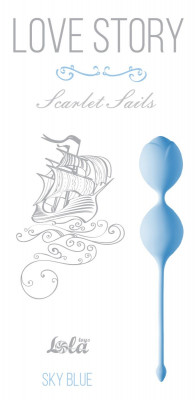 Вагинальные шарики Scarlet Sails, цвет: голубой