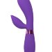 Вибратор Leyla с клиторальным отростком - 20,5 см, цвет: фиолетовый