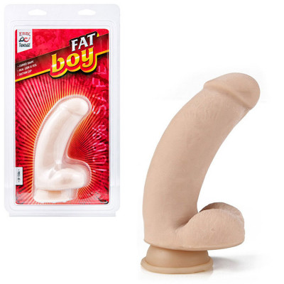 Изогнутый дилдо Fat Boy - 17 см