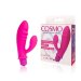 Вибромассажер Cosmo с отростком - 8,5 см, цвет: розовый