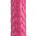 Реалистичный фаллоимитатор с чешуйками на присоске - 24 см, цвет: розовый