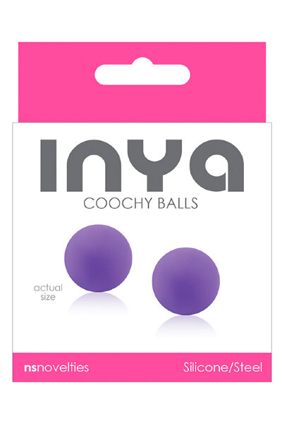Вагинальные шарики INYA Coochy Balls Purple без сцепки, цвет: фиолетовый