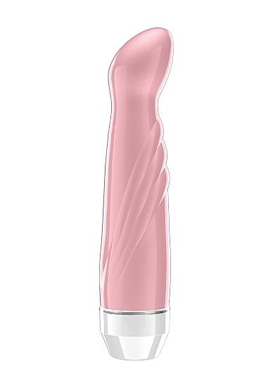Вибратор Livvy со скошенной головкой - 15,5 см, цвет: розовый