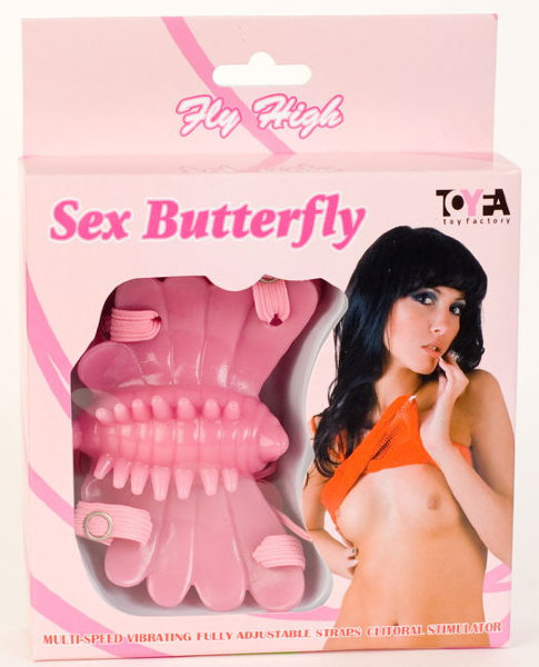Клиторальный стимулятор Sex Butterfly, цвет: розовый