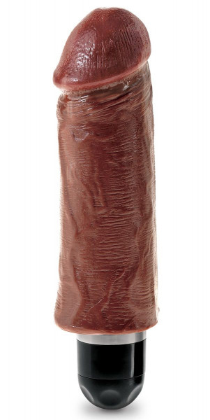 Вибратор Pipedream 5 Vibrating Stiffy, цвет: коричневый - 16,5 см