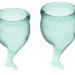 Набор менструальных чаш Feel secure Menstrual Cup, цвет: темно-зеленый