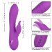Вибратор-кролик Valley Vamp - 21,5 см, цвет: фиолетовый